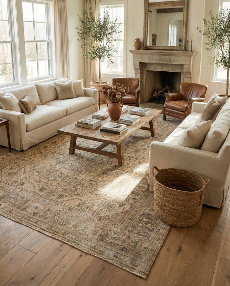 Detail image of 9' 6 x 12' 7 Hand Knotted Ultra Vintage Persian Wool Rug