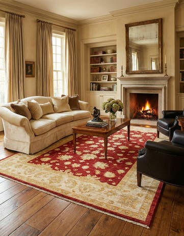 6' 7 x 9' 10 Ziegler Wool Rug