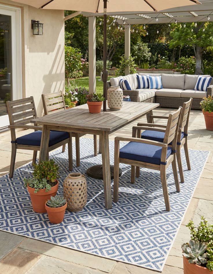 Detail image of 6' x 9'  Washable Jill Zarin Costa Rica Indoor / Outdoor Rug