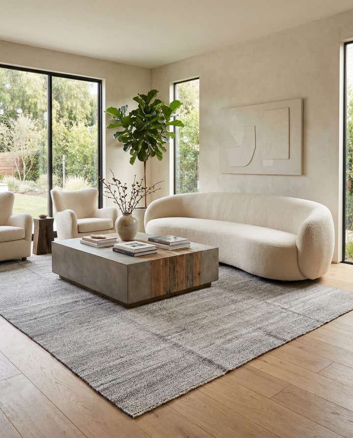 9' x 11' 9 Hand Woven Kilim Modern Wool Rug