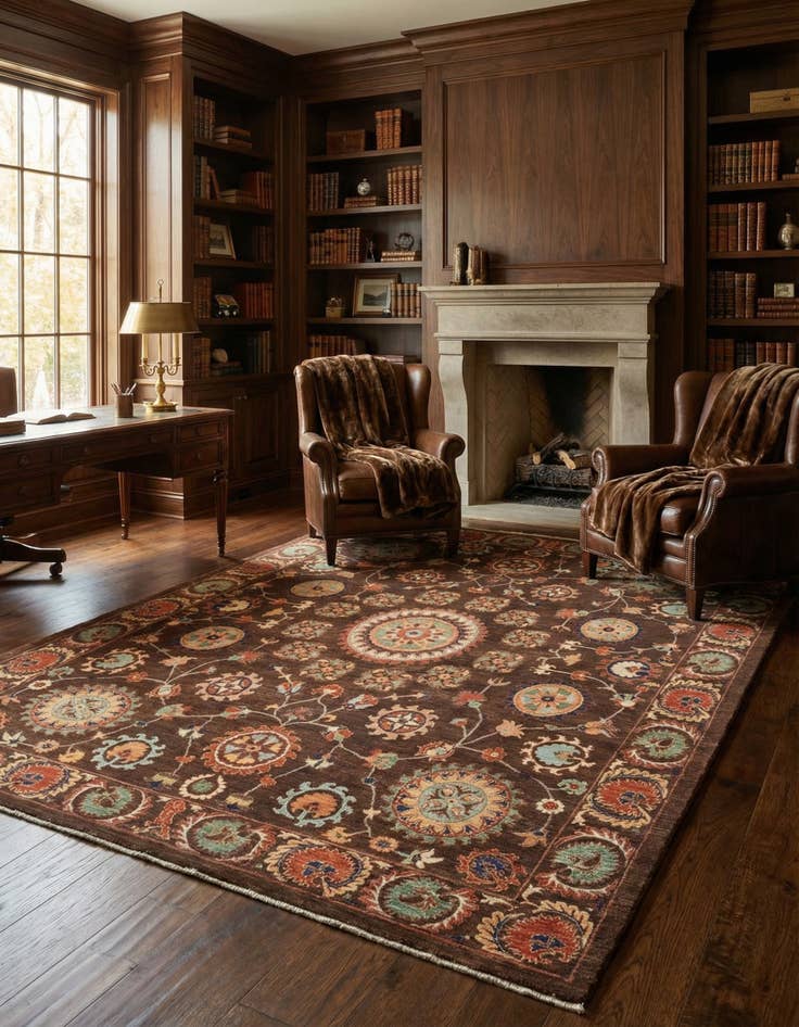 Detail image of 6' 7 x 8' 10  Hand Knotted Ariana Ziegler Oriental Rug