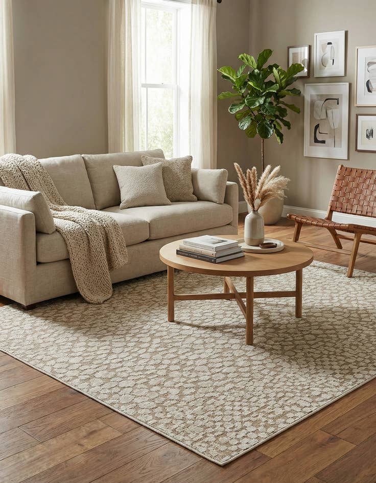 Detail image of 7' 10 x 10'  Washable Safari Indoor / Outdoor Rug