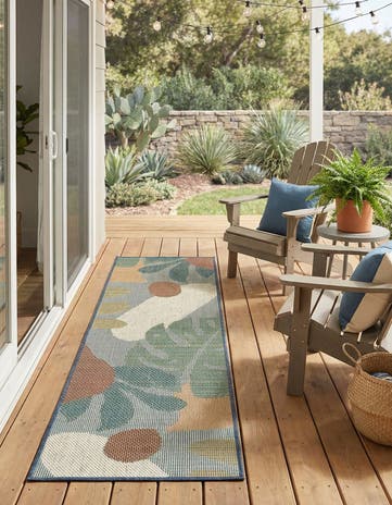 2' x 6' 1 Easy-Clean Baja Indoor / Outdoor Runner Rug