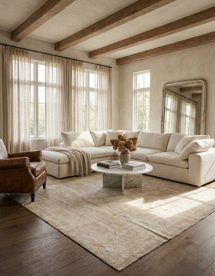 Detail image of 8' 8 x 12' 3  Hand Knotted Ultra Vintage Persian Wool Rug