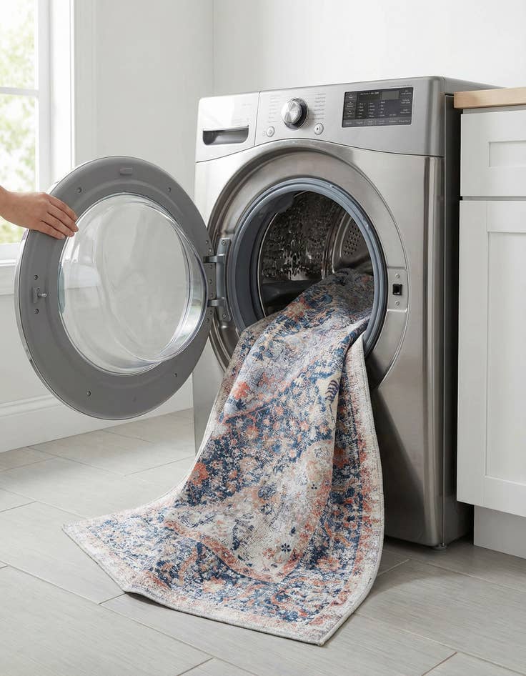 Detail image of 6' x 9'  Washable Yara Rug