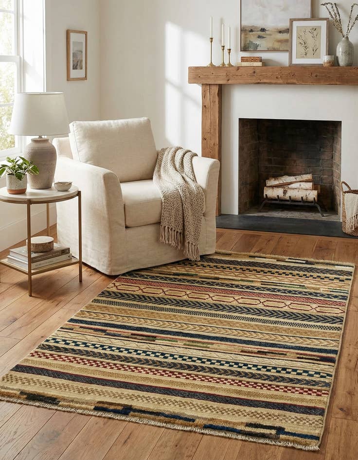 Detail image of 2' 9 x 4' 1  Hand Knotted Darya Rug