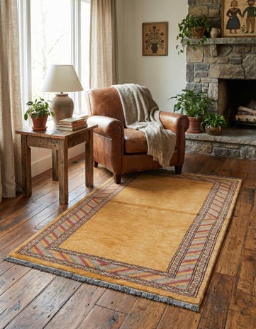 3' 1 x 5' Hand Knotted Kashkuli Gabbeh Oriental Wool Rug
