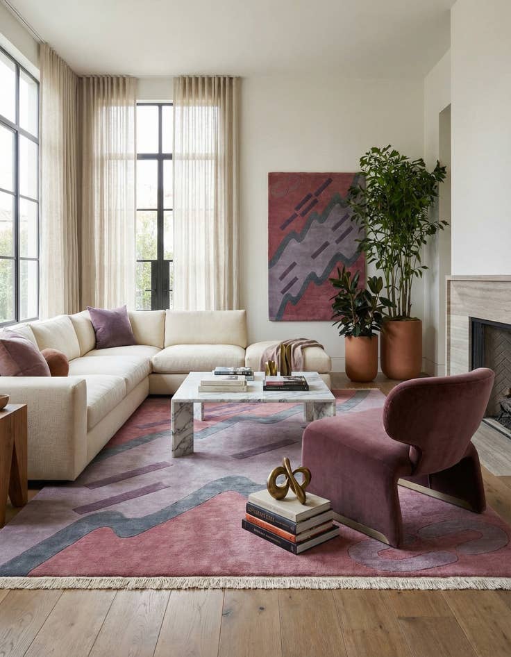 Detail image of 7' 3 x 11' 1  Hand Knotted Tibet Wool Rug