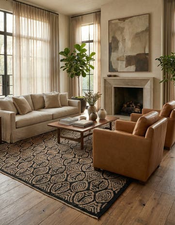 9' 3 x 12' 3 Hand Knotted Darya Wool Rug