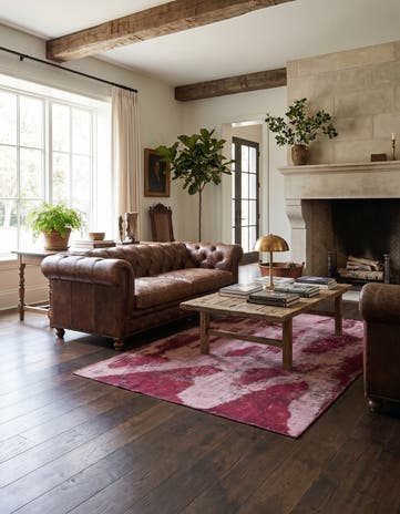 5' x 7' Hand Knotted Ultra Vintage Persian Wool Rug