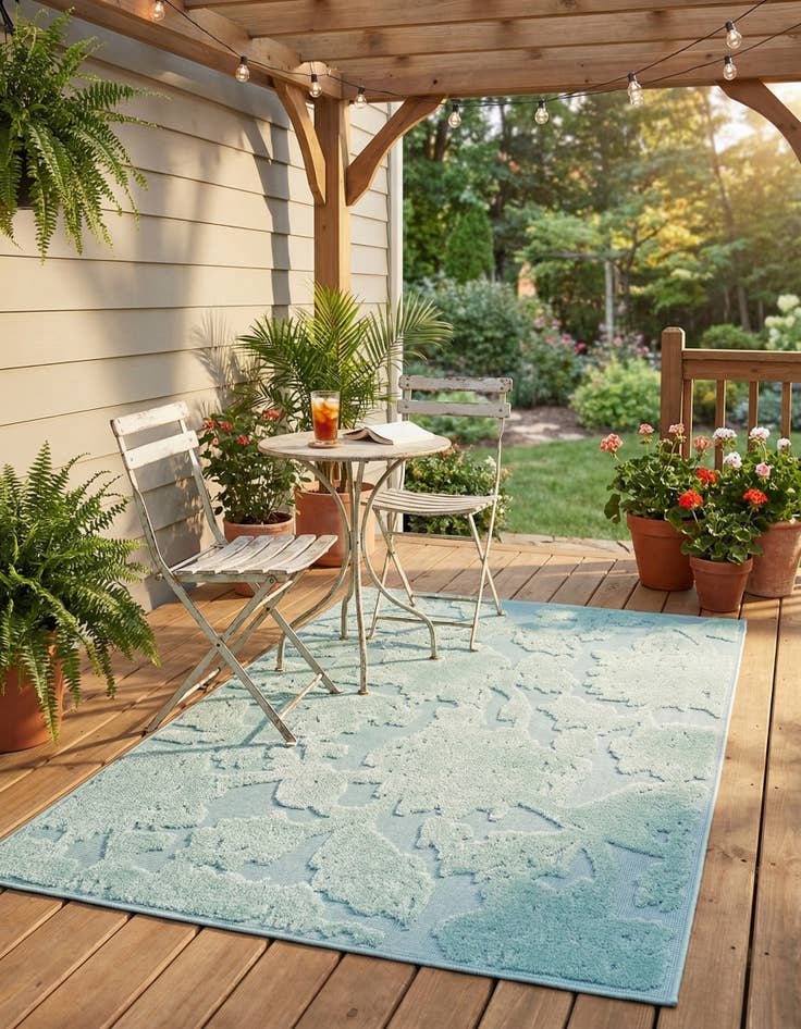 Detail image of 4' x 6'  Washable Aruba Indoor / Outdoor Rug