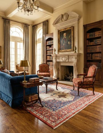 6' 5 x 9' 4 Hand Knotted Ariana Ziegler Oriental Rug