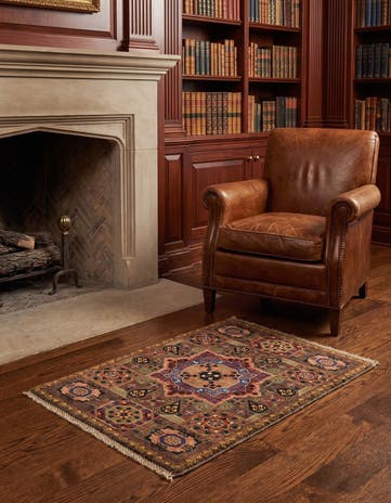 2' x 3' 2 Hand Knotted Mamluk Ziegler Rug