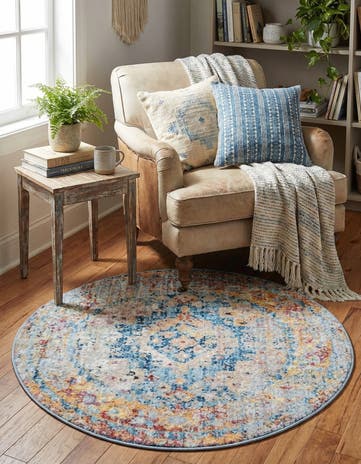 3' 3 x 3' 3 Vega Round Rug