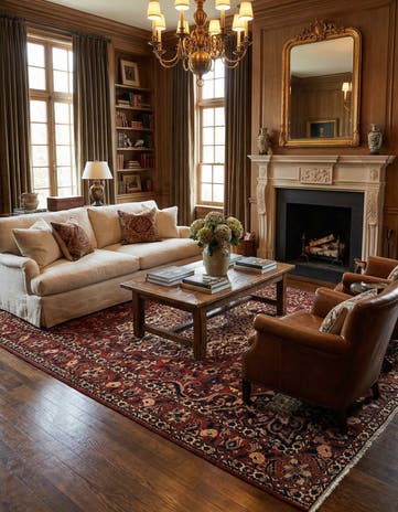 6' 8 x 10' 1 Bachtiar Wool Rug