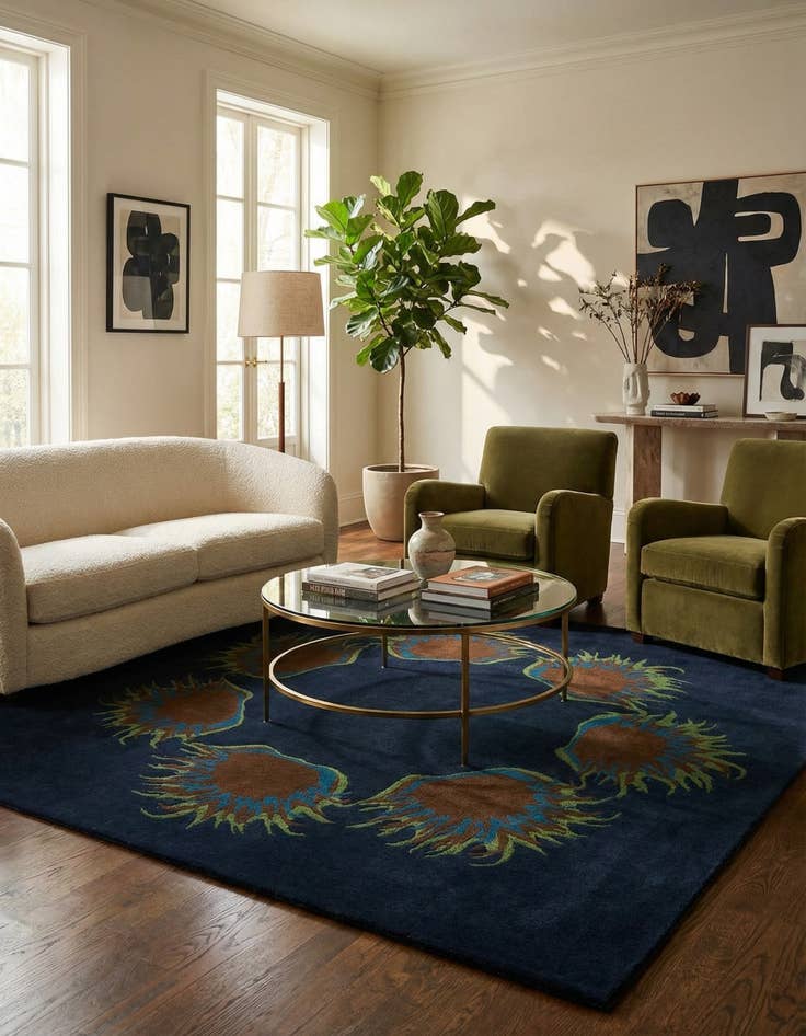 Detail image of 7' 5 x 7' 7 Luna Square Rug