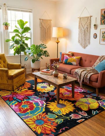 Black Tuscany Rug
