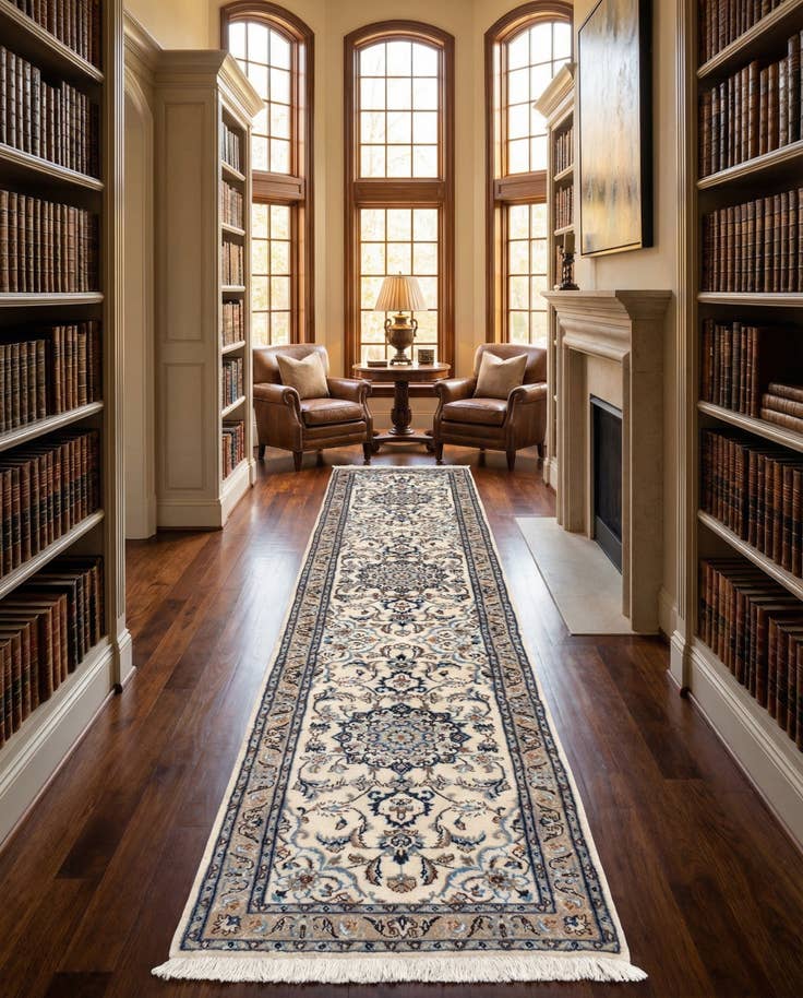 Detail image of 1' 11 x 10' Kashmar Wool Runner Rug