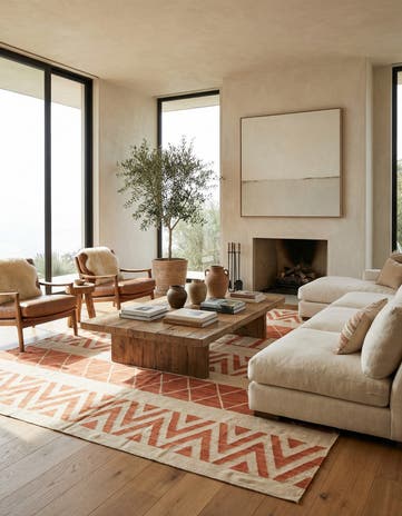 8' 3 x 10' Hand Woven Kilim Modern Wool Rug