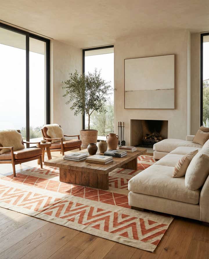 8' 3 x 10' Hand Woven Kilim Modern Wool Rug