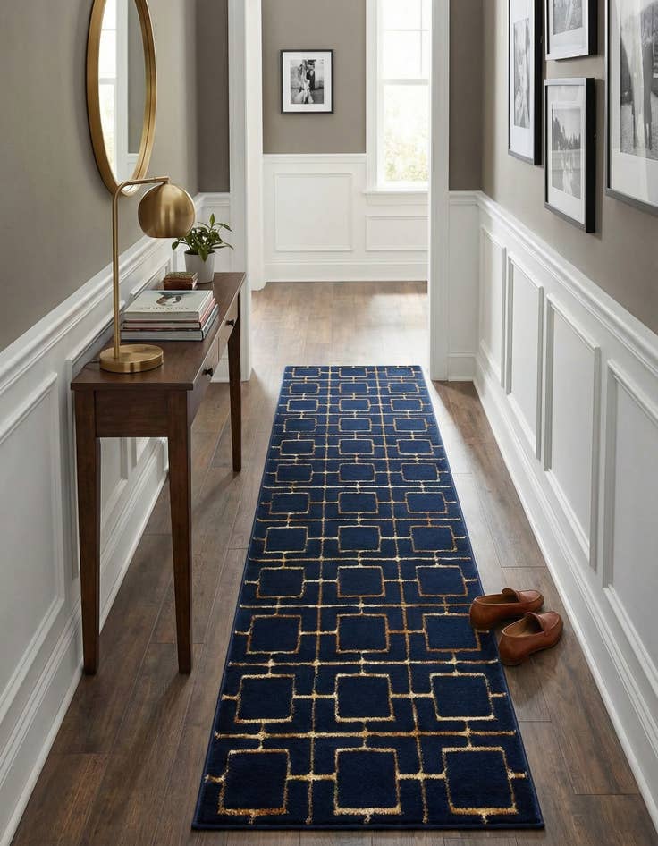 Detail image of 2' x 10'  Marilyn Monroe™ Glam Deco Runner Rug