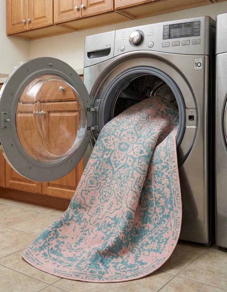 Detail image of 7' 10 x 10'  Washable Jill Zarin Dubai Indoor / Outdoor Oval Rug