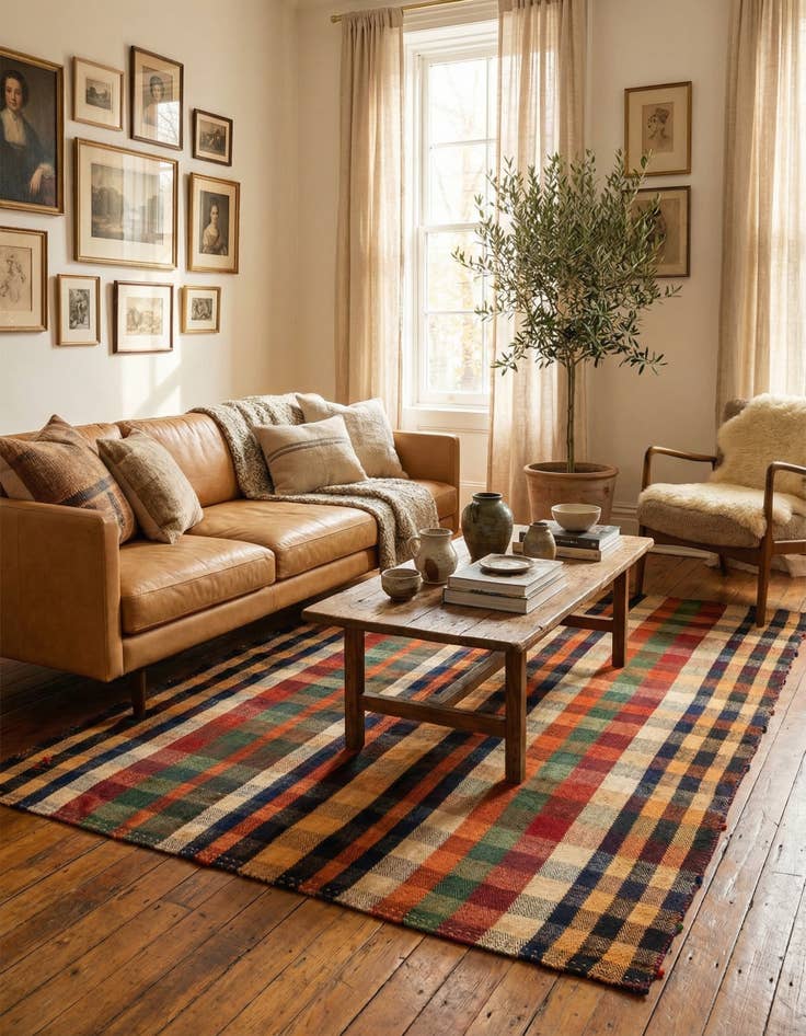 Detail image of  5' 1 x 6' 11 Jajim Rug