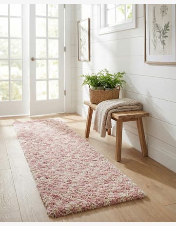 2' x 5' Trellis Shag Runner Rug