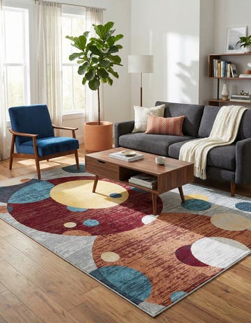 6' 1 x 9' Kamala Washable Rug