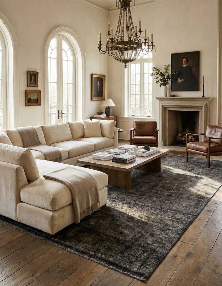 Detail image of 9' 9 x 13' 4  Hand Knotted Ultra Vintage Persian Wool Rug