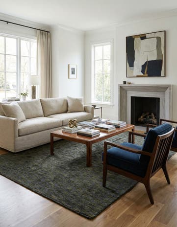 6' 2 x 9' Hand Knotted Darya Wool Rug