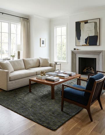 6' 2 x 9' Hand Knotted Darya Wool Rug