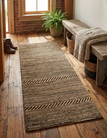 2' 1 x 4' Hand Knotted Kashkuli Gabbeh Oriental Wool Runner Rug