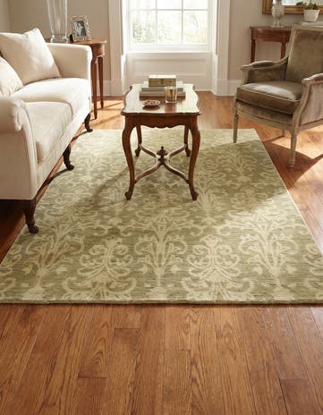 4' x 5' 9 Hand Knotted Over-Dyed Ziegler Rug