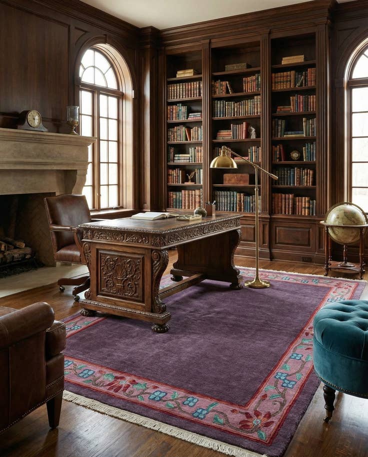 Detail image of 5' 9 x 8' 1 Hand Knotted Tibet Wool Rug