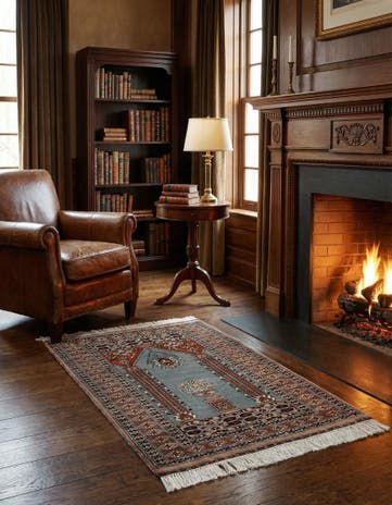 2' 7 x 3' 11 Hand Knotted Bokhara Wool Rug