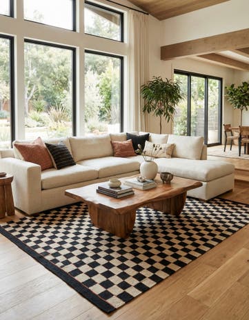 5' 9 x 7' 7 Hand Woven Kilim Modern Wool Rug