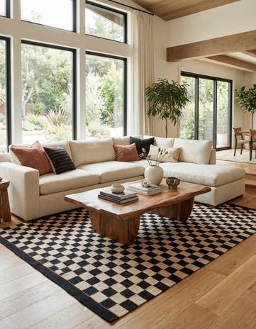 5' 9 x 7' 7 Hand Woven Kilim Modern Wool Rug