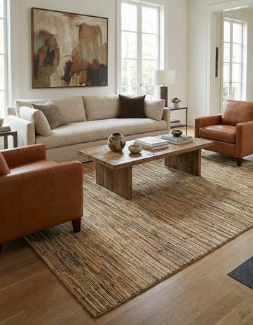 6' 8 x 9' 8 Hand Knotted Modern Ziegler Rug