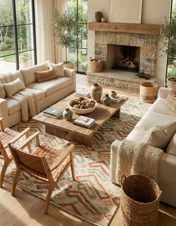 9' x 12' 2 Hand Knotted Darya Wool Rug