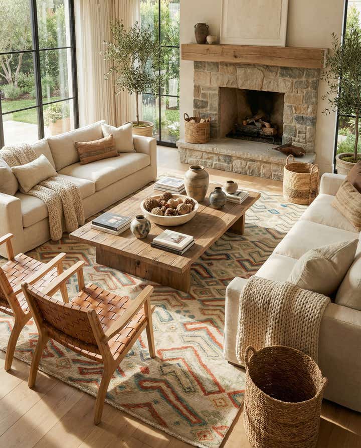 9' x 12' 2 Hand Knotted Darya Wool Rug