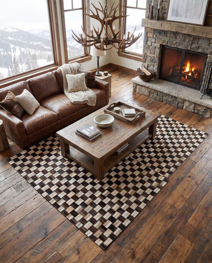 150cm x 240cm Cowhide - Patchwork Vloerkleed