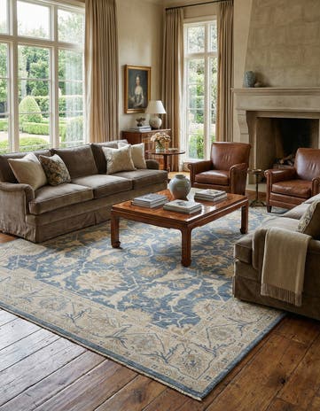 9' 2 x 12' 2 Hand Knotted Oushak Rug