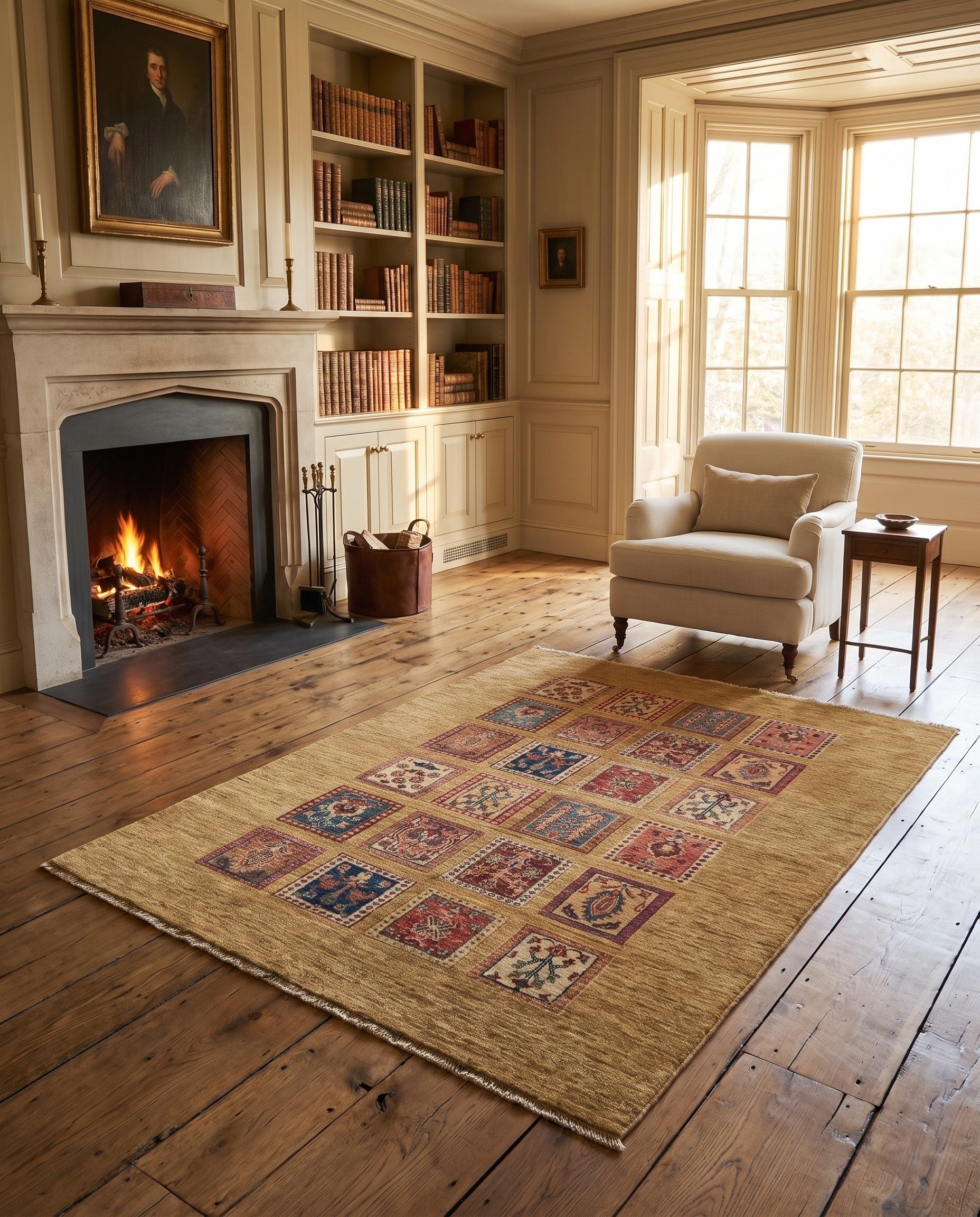 4' x 6' 2 Hand Knotted Ariana Ziegler Rug