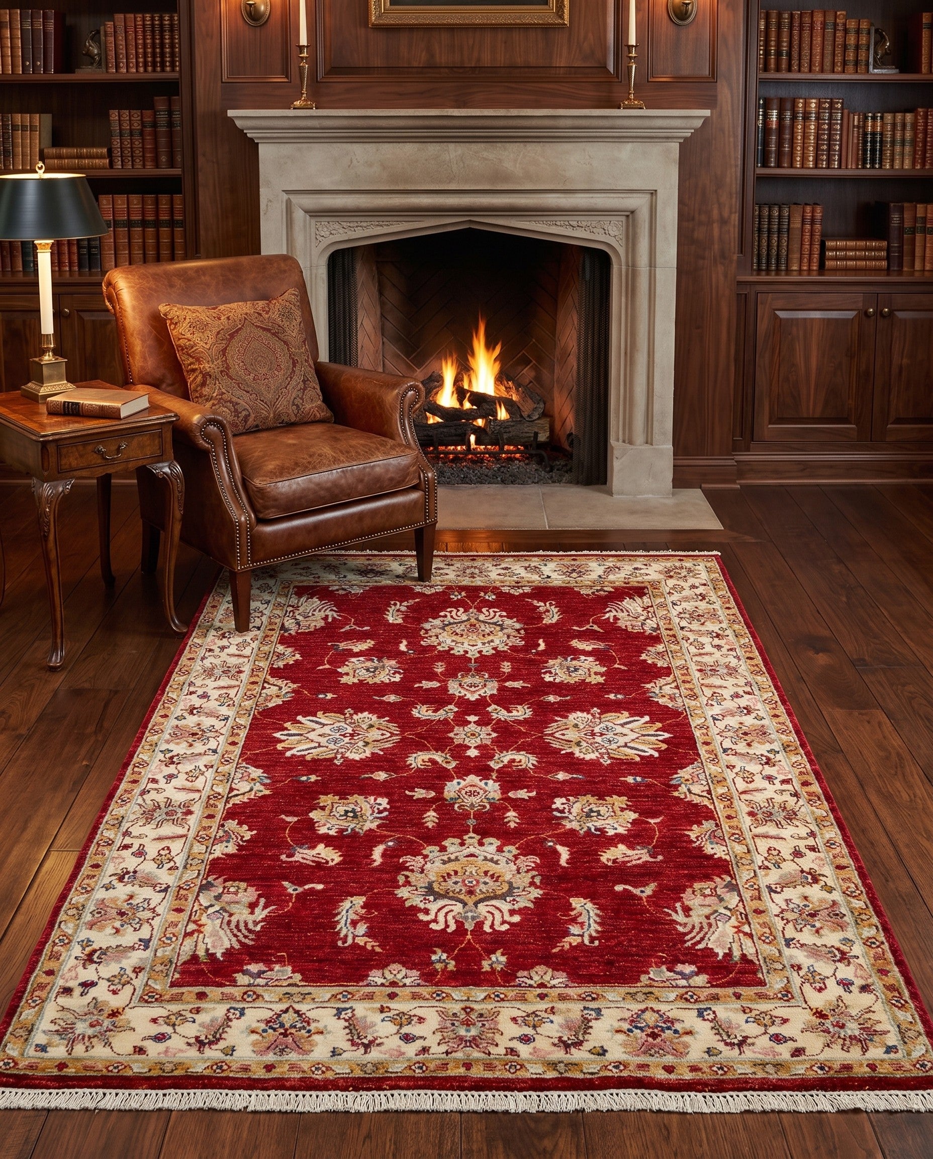 4' x 5' 10 Hand Knotted Ariana Ziegler Rug