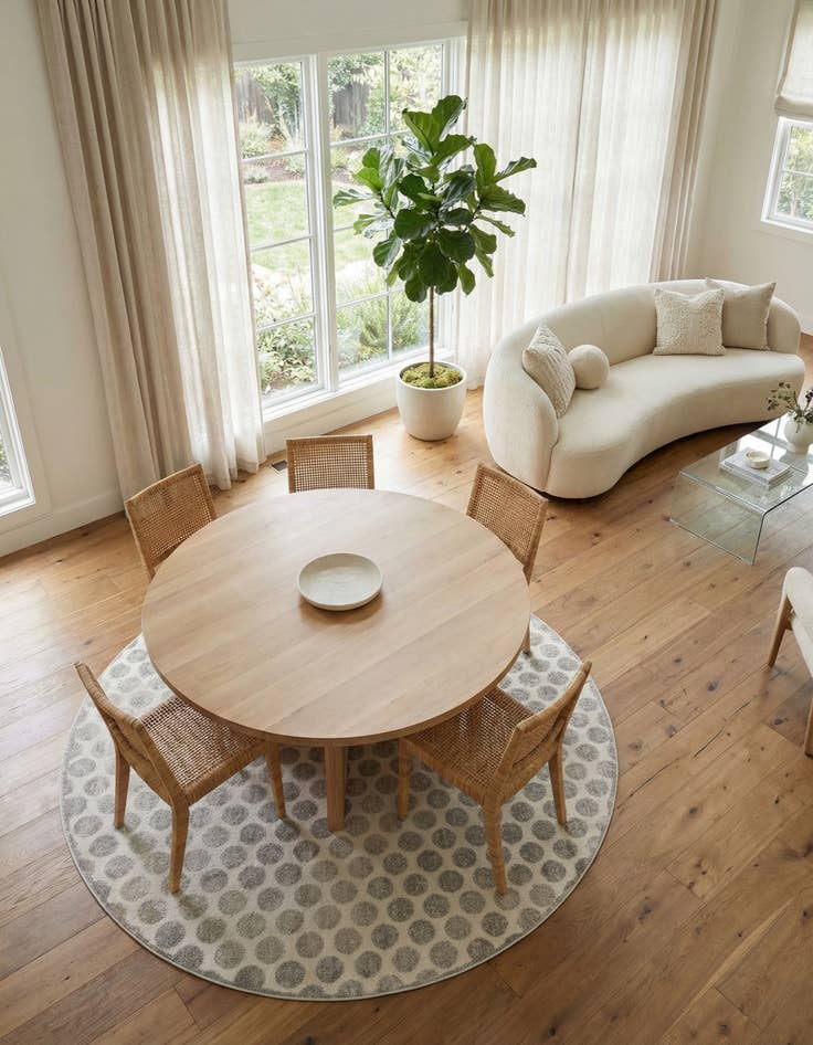 Detail image of 10' x 10'  Washable Sabrina Soto Indoor / Outdoor Round Rug