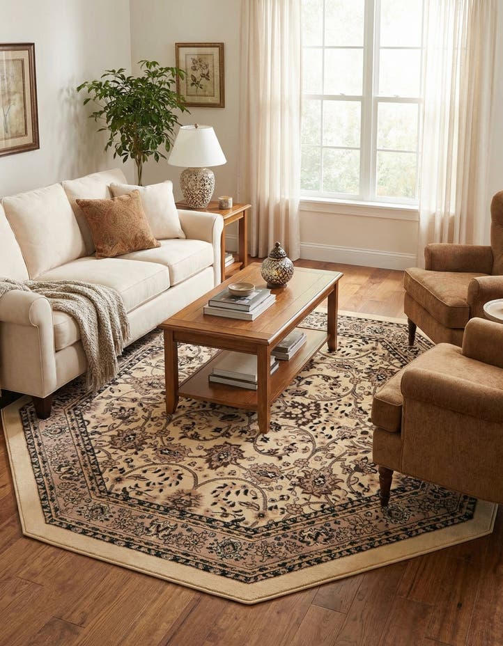 7' 10 x 7' 10 Yasmin Octagon Rug