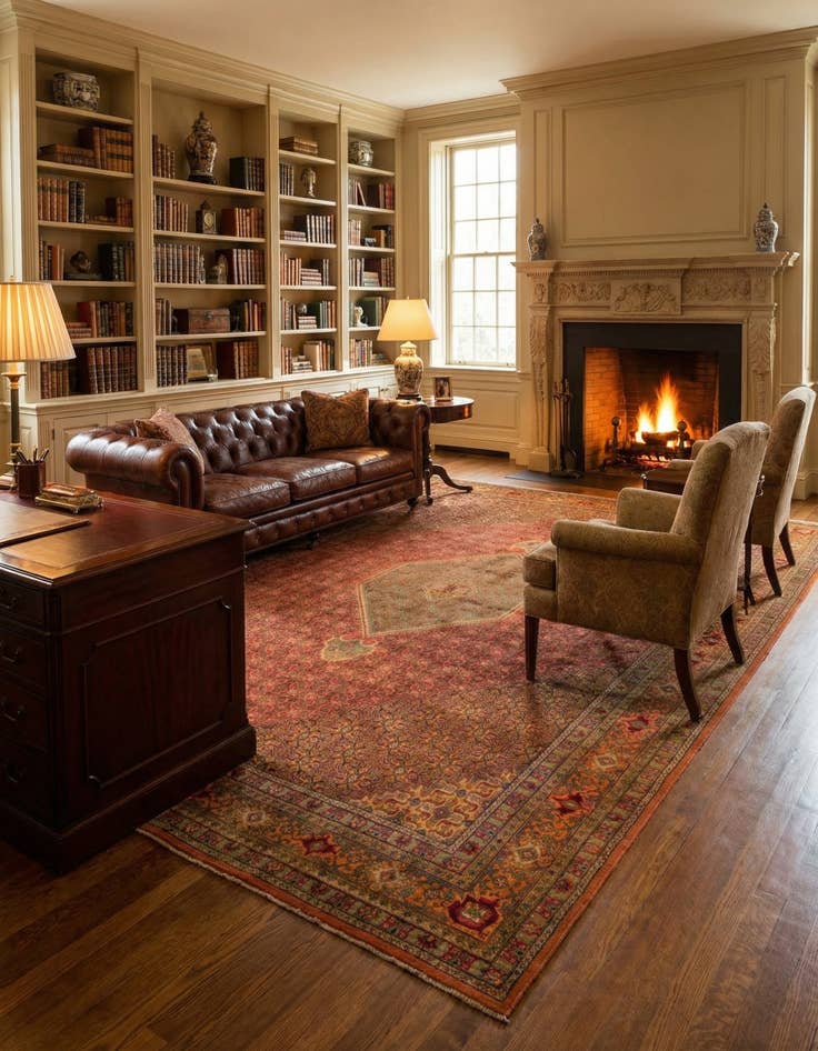 Detail image of 9' 7 x 12' 3  Hand Knotted Bidjar Persian Wool Rug