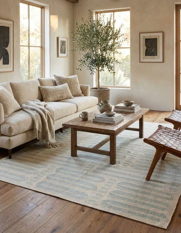 5' 9 x 7' 7 Hand Woven Kilim Modern Wool Rug
