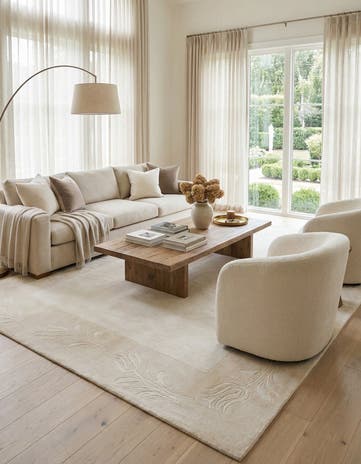 6' 7 x 9' 9 Hand Knotted Darya Wool Rug
